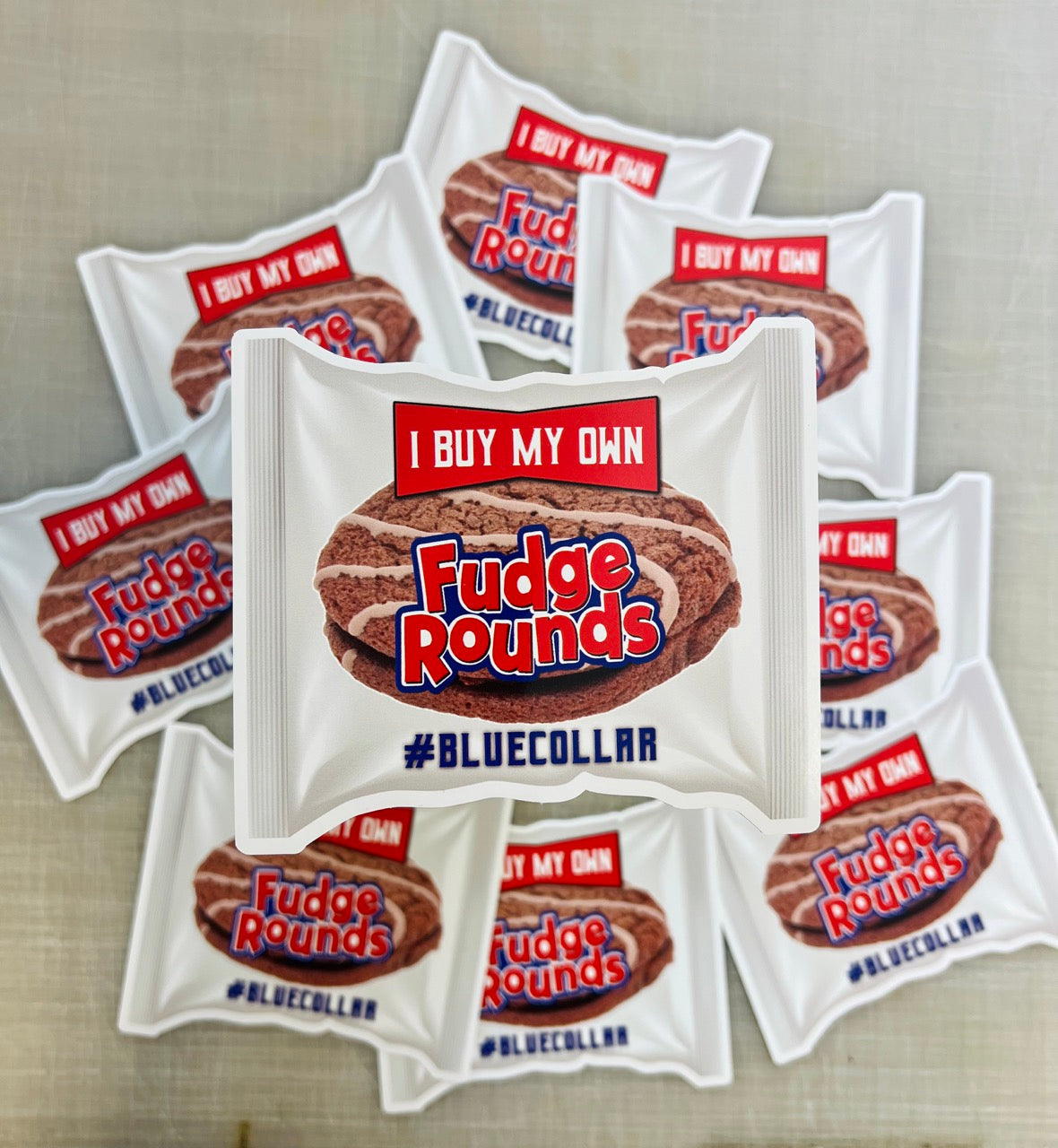 Fudge Rounds 5" Decal