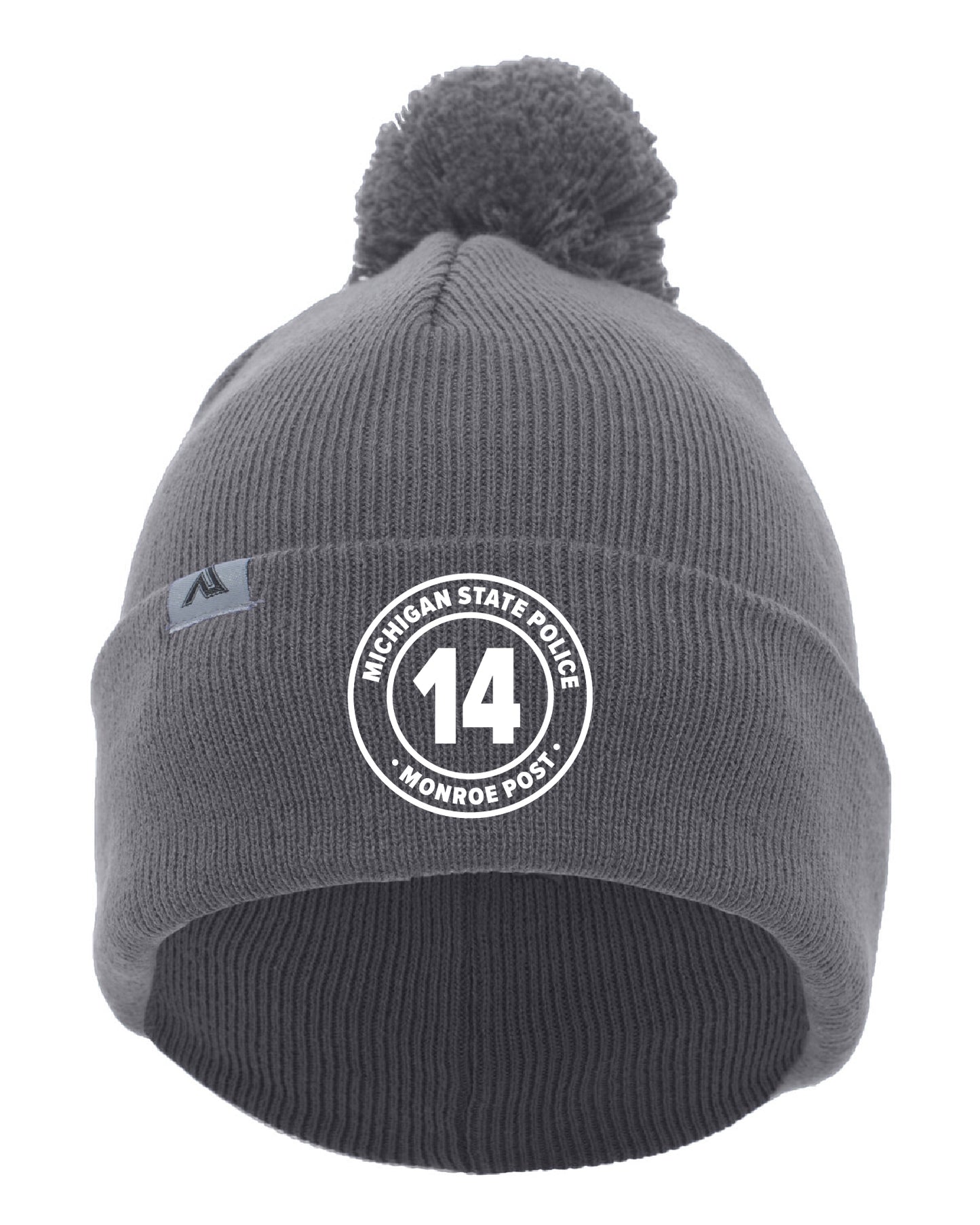 Graphite - Fold-Over Pom-Pom Beanie