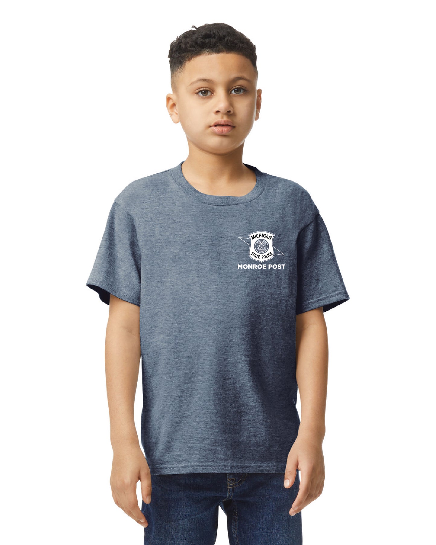 $25 | Heather Navy - Gildan Youth Softstyle T-Shirt