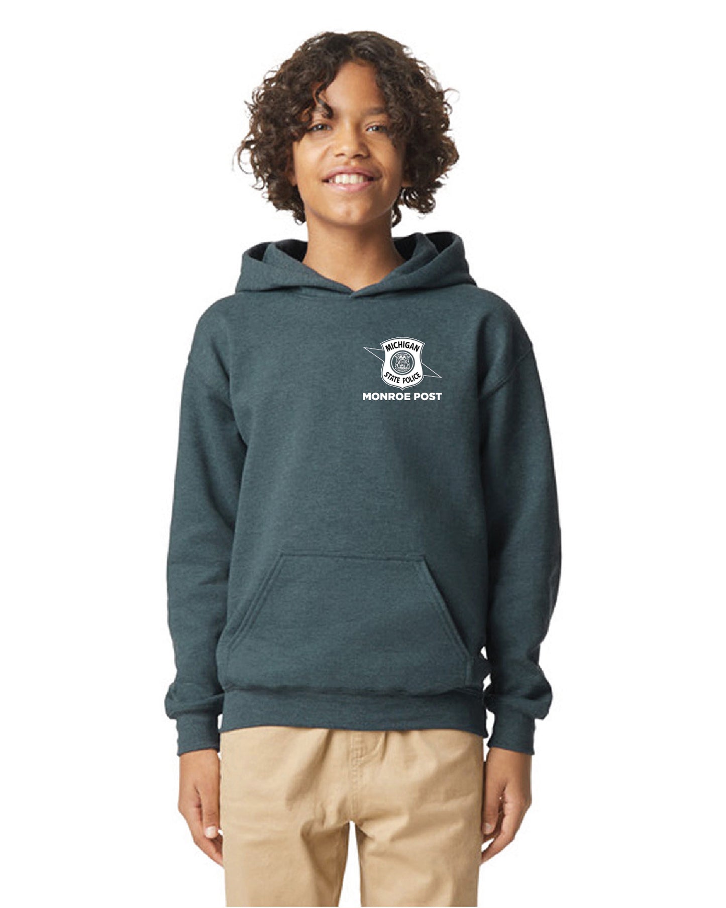 $35 | Dark Heather - Gildan Youth Softstyle Sweatshirt