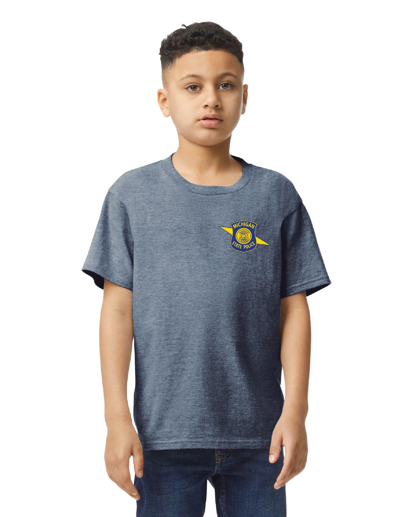 $25 | Heather Navy - Gildan Youth Softstyle T-Shirt