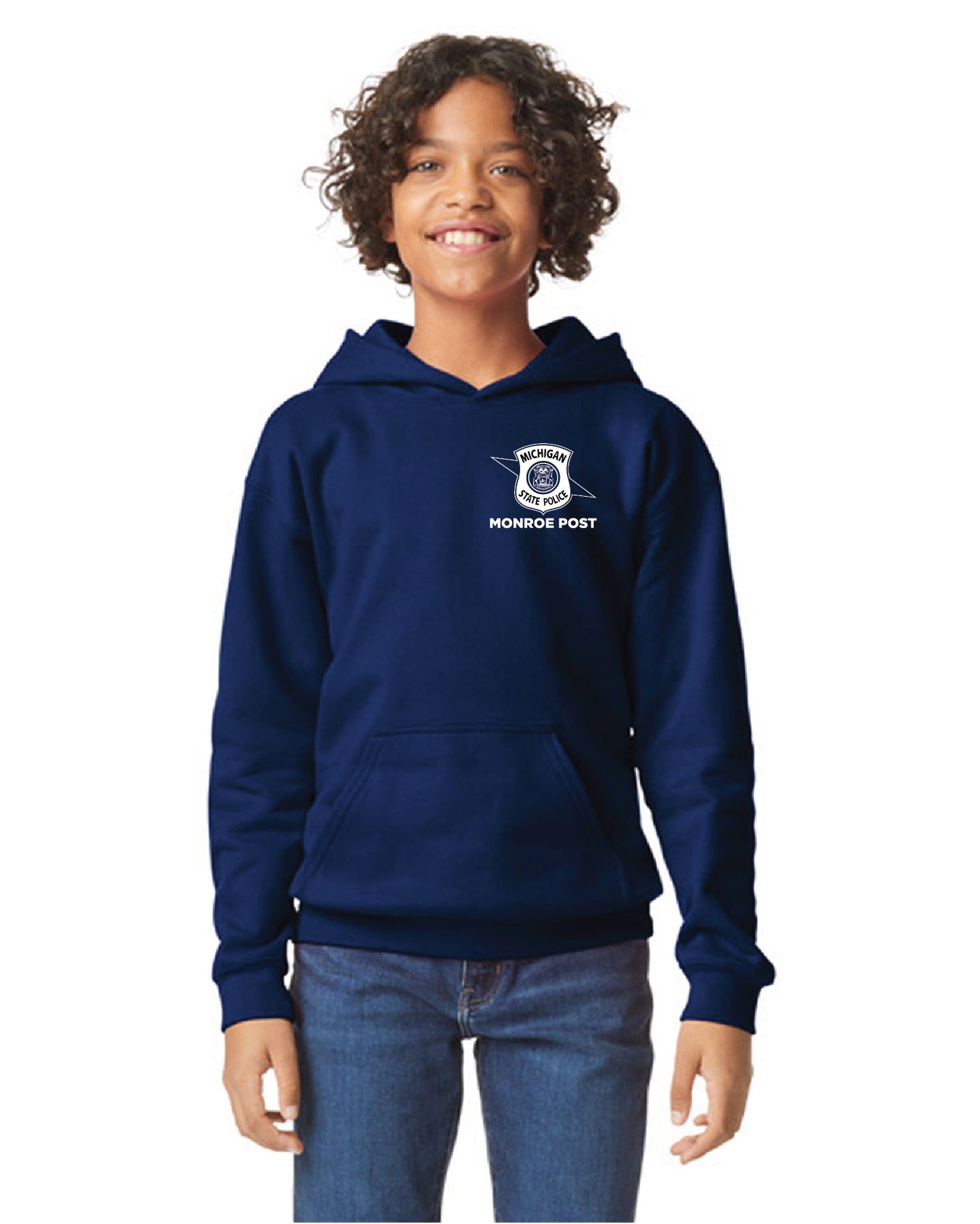 $35 | Navy - Gildan Youth Softstyle Sweatshirt