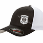 $28 | Black & White - 6511 Flexfit Adult Trucker Cap