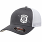 $28 | Charcoal & White - 6511 Flexfit Adult Trucker Cap